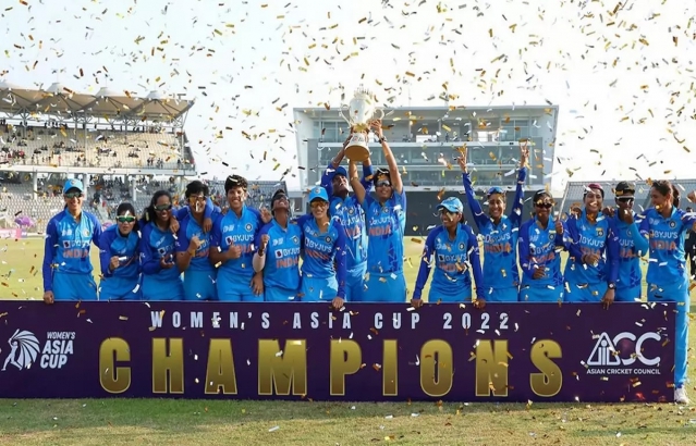 India Cricket team Lifts The Women's Asia Cup 2022